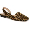 Franco Sarto Teagan Womens Animal Print Manmade D'orsay In Multi