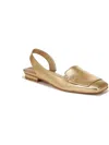 Franco Sarto Women's Teagan Square Toe Slingback Flats In Gold