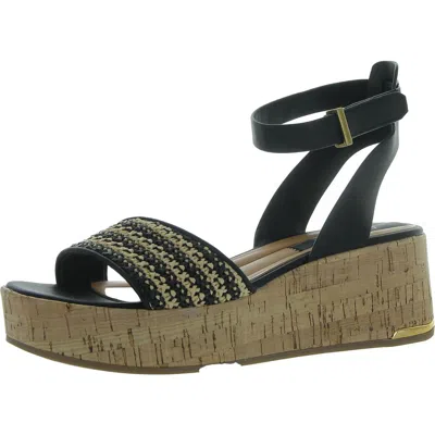 Franco Sarto Terry 2 Womens Cork Manmade Ankle Strap In Multi