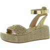 Franco Sarto Terry 3 Womens Metallic Studded Espadrilles In Multi
