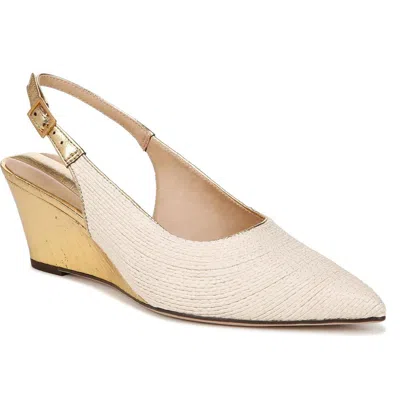 Franco Sarto Tessa 2 Womens Woven Pointed Toe Slingback Heels In Multi