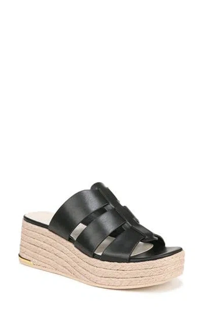 Franco Sarto Tevin Platform Wedge Sandal In Black