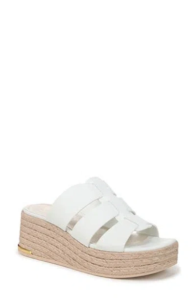 Franco Sarto Tevin Platform Wedge Sandal In Bright White Multi