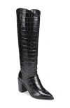 Franco Sarto Ticada Knee High Boot In Black Embellished