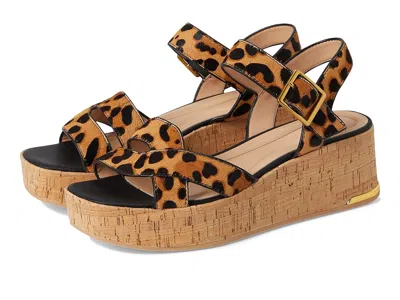 Franco Sarto Tilly Women's Wedge Shoes Brown: 8 M In Animal Print