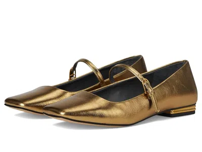 Franco Sarto Tinsley Mary Jane Flats In Gold