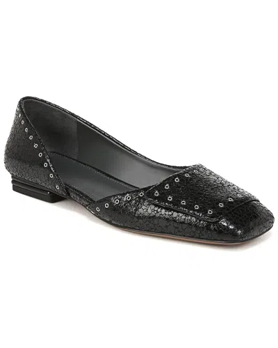Franco Sarto Tracy Embellished Leather Flat In Black