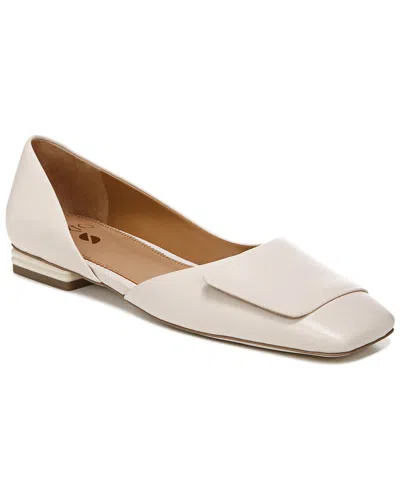 Franco Sarto Tracy Leather Flat In White