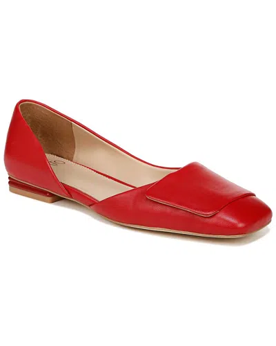 Franco Sarto Tracy Leather Flat In Red