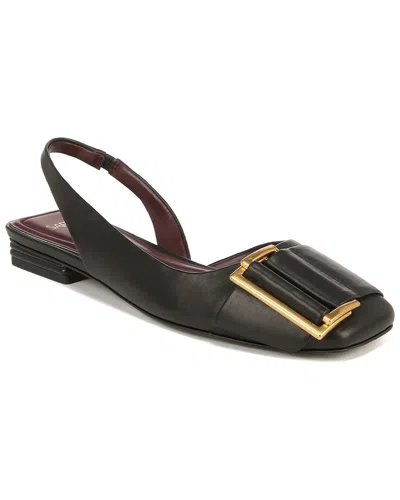 Franco Sarto Tracy Leather Slingback Flat In Black