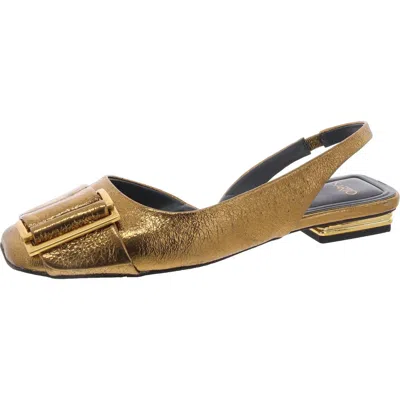 Franco Sarto Tracy Womens Leather Square Toe Slingbacks In Multi