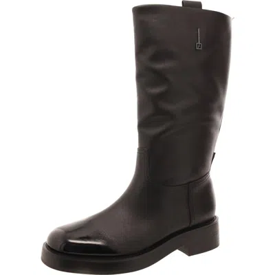 Franco Sarto Trevi Womens Leather Tall Knee-high Boots In Black
