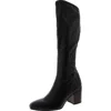 Franco Sarto Tribute Womens Zip Up Square Toe Mid-calf Boots In Black