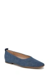 Franco Sarto Vana Ballet Flats In Denim Blue