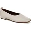 Franco Sarto Vana Flat In Chalk White Leather