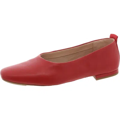 Franco Sarto Vana Womens Ballet Flats In Cherry Red Leather