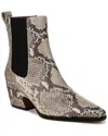Franco Sarto Vianca Leather Bootie In Gray