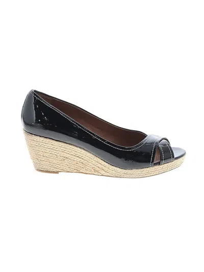 Pre-owned Franco Sarto Wedges In Black