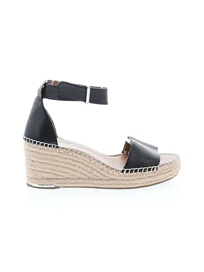 Pre-owned Franco Sarto Wedges In Black