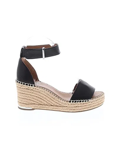 Pre-owned Franco Sarto Wedges In Black