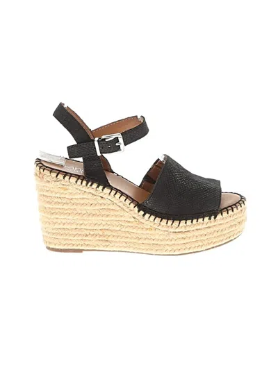 Pre-owned Franco Sarto Wedges In Black