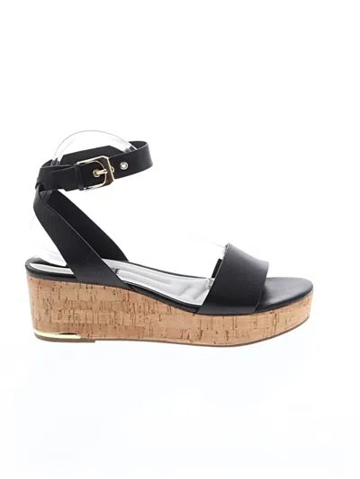 Pre-owned Franco Sarto Wedges In Black