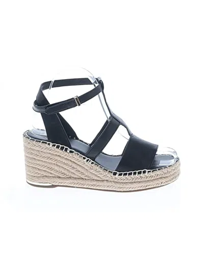 Pre-owned Franco Sarto Wedges In Black