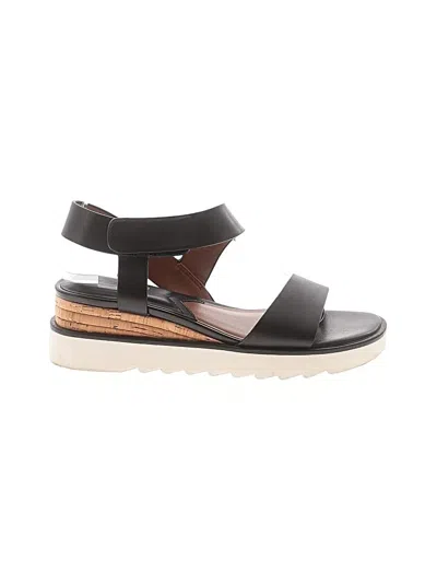 Pre-owned Franco Sarto Wedges In Black