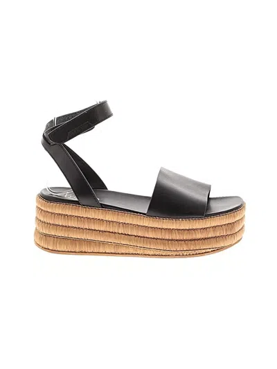 Pre-owned Franco Sarto Wedges In Black