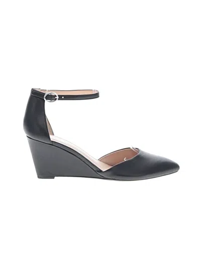 Pre-owned Franco Sarto Wedges In Black
