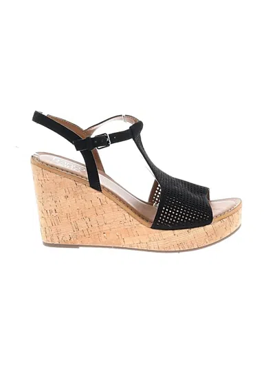 Pre-owned Franco Sarto Wedges In Black