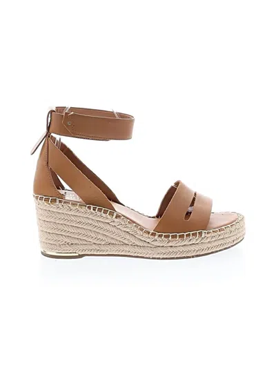 Pre-owned Franco Sarto Wedges In Brown