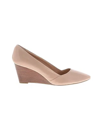 Pre-owned Franco Sarto Wedges In Brown