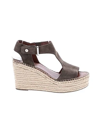 Pre-owned Franco Sarto Wedges In Brown