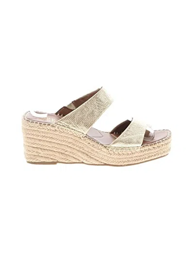 Pre-owned Franco Sarto Wedges In Gold