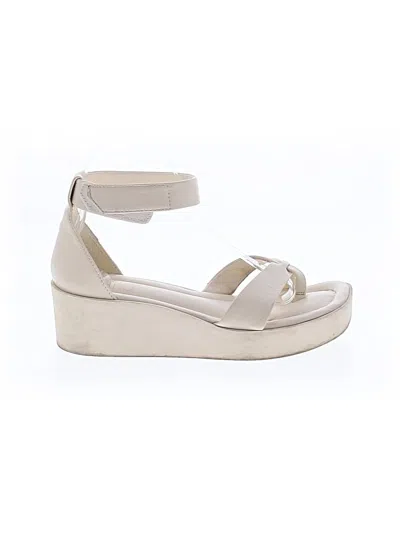 Pre-owned Franco Sarto Wedges In Ivory