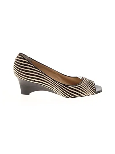 Pre-owned Franco Sarto Wedges In Ivory