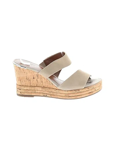Pre-owned Franco Sarto Wedges In Ivory