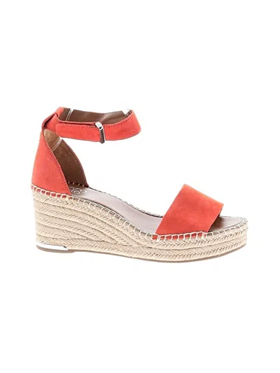 Pre-owned Franco Sarto Wedges In Red