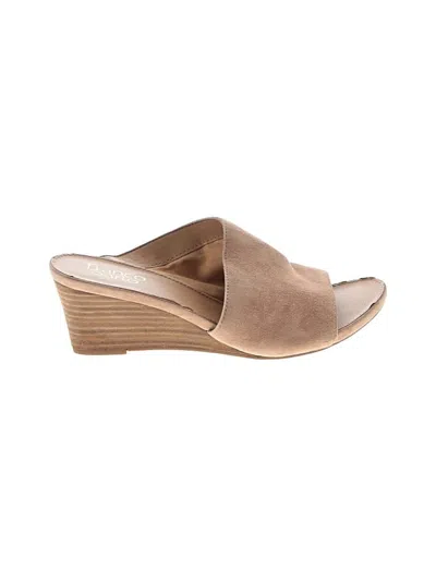 Pre-owned Franco Sarto Wedges In Tan