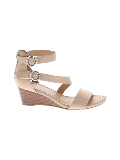 Pre-owned Franco Sarto Wedges In Tan