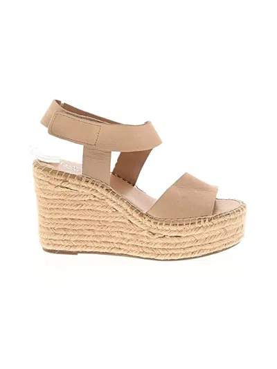 Pre-owned Franco Sarto Wedges In Tan