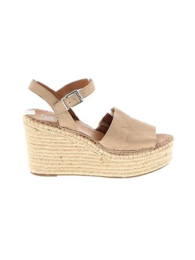 Pre-owned Franco Sarto Wedges In Tan
