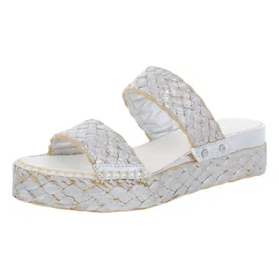 Franco Sarto Women's A-opal Wedge Sandal In Silver Fb In Multi