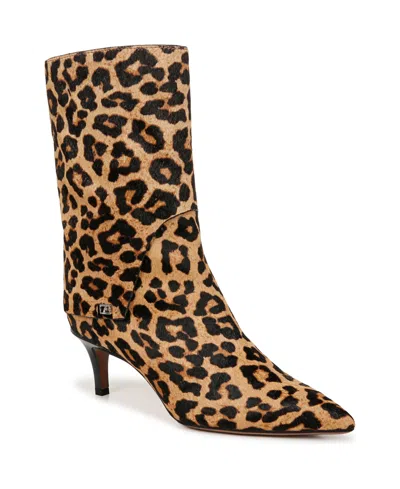 FRANCO SARTO WOMEN'S ALBERTA MID SHAFT KITTEN HEEL BOOTS