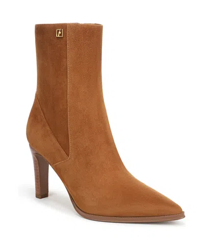 Franco Sarto Women's Appia Pointed Toe Dress Booties In Brown