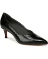 Franco Sarto Aurora Pointed Toe Pump In Black Snake Print Faux Leather