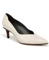 Franco Sarto Aurora Pointed Toe Pump In Vanilla White Faux Leather