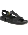 Franco Sarto Bellamy Sandal In Black Faux Leather