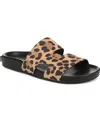 Franco Sarto Britt Leopard Print Slide Sandal In Leopard Print Suede
